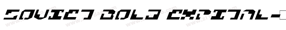Soviet Bold ExpItal字体转换